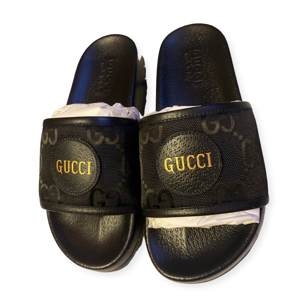 Gucci Sideline Monogram Slip-on Slides 5Uk / 6Us